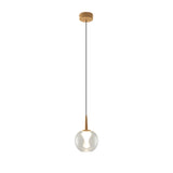 Andromeda LED Glass Pendant Light 5W 3000K - Gold & Frosted