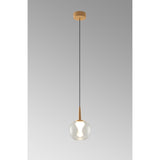 Andromeda LED Glass Pendant Light 5W 3000K - Gold & Frosted