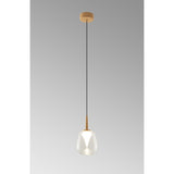 Andromeda LED Glass Pendant Light 5W 3000K - Gold & Clear & Frosted