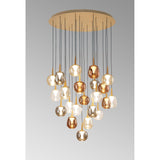 Andromeda 24 Light LED Glass Cluster Pendant Light - Multicoloured