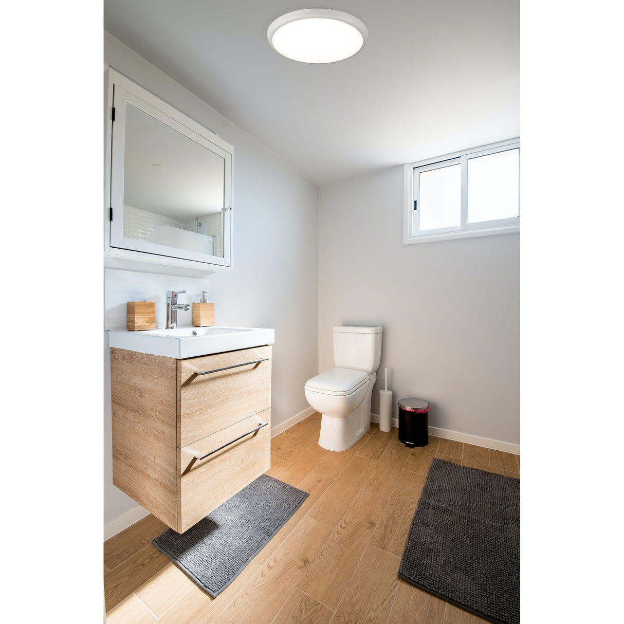 Aneto Outdoor LED Flush Ceiling Light 24W 4000K - White