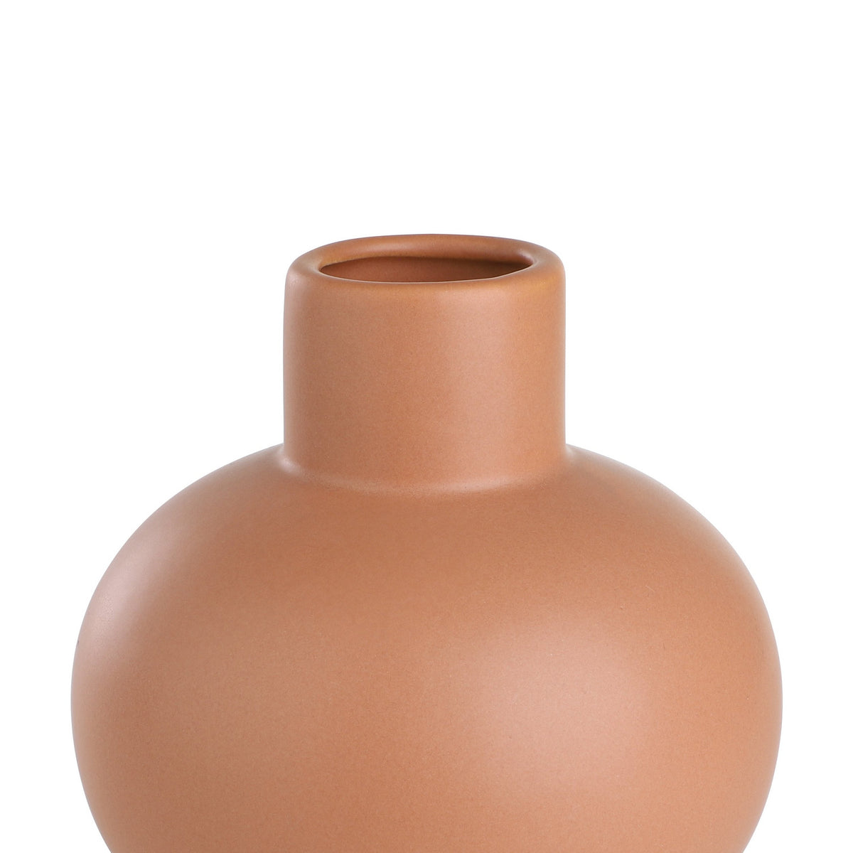 Anjabe Ceramic Vase 15.5cm - Terracotta