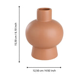Anjabe Ceramic Vase 15.5cm - Terracotta