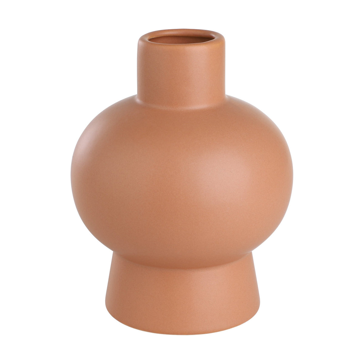 Anjabe Ceramic Vase 15.5cm - Terracotta