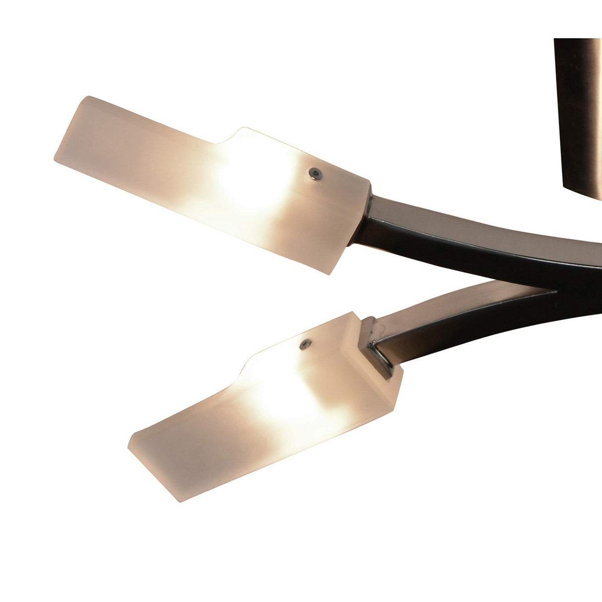 Arco 4 Light Semi-Flush Ceiling Light - Satin Nickel