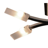 Arco 4 Light Semi-Flush Ceiling Light - Satin Nickel