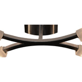 Arco 4 Light Semi-Flush Ceiling Light - Satin Nickel