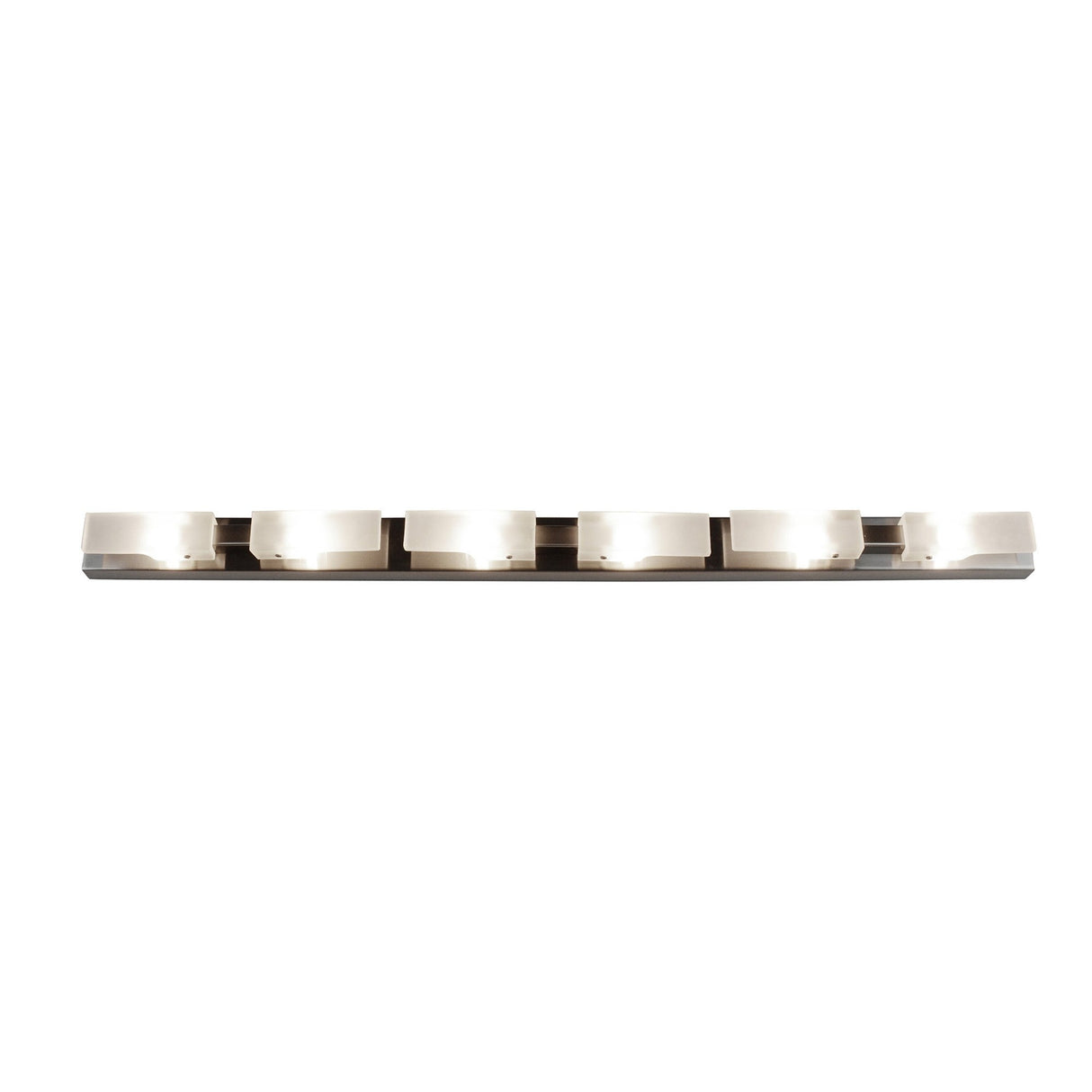 Arco 6 Light Flush Ceiling Light - Satin Nickel