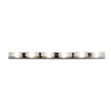 Arco 6 Light Flush Ceiling Light - Satin Nickel