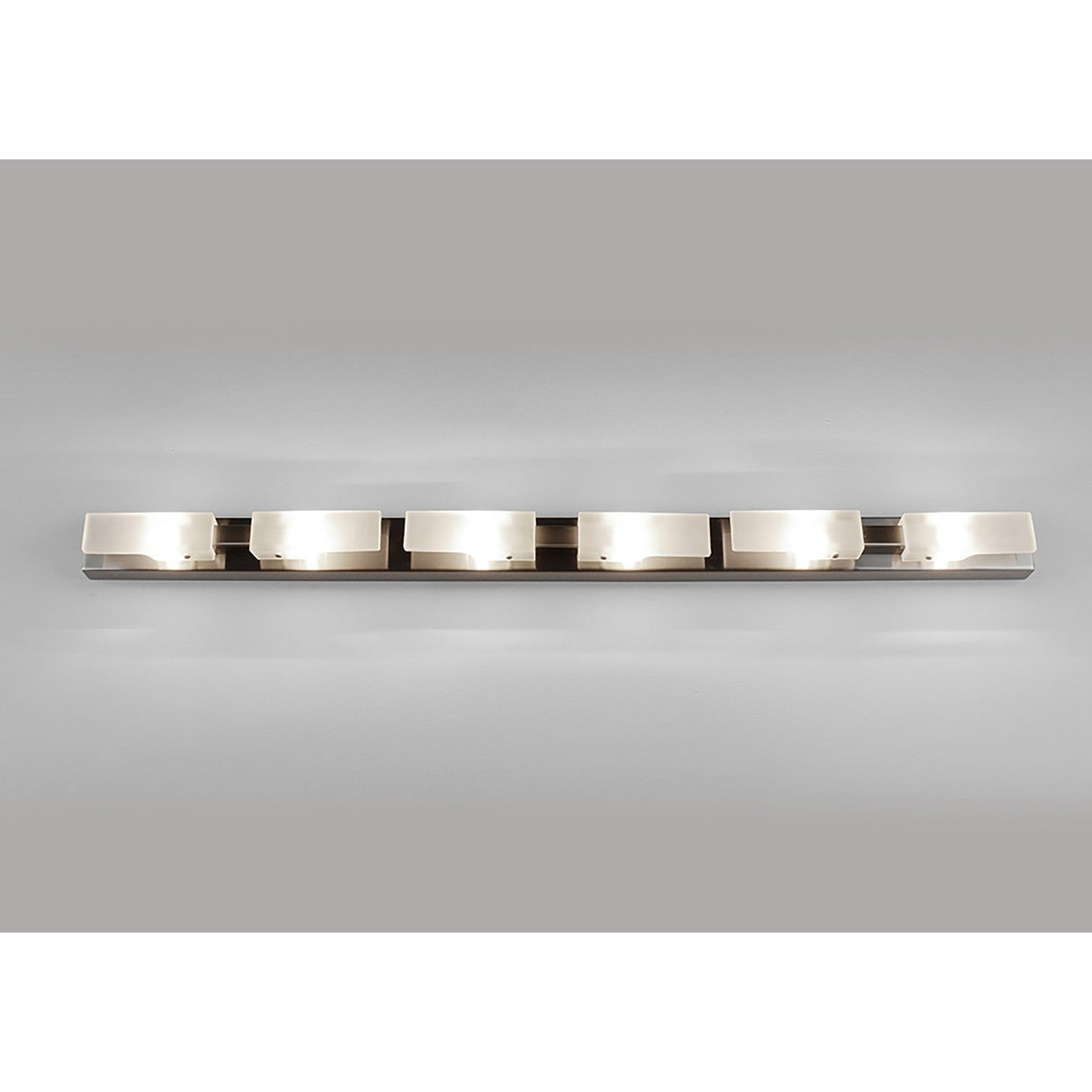 Arco 6 Light Flush Ceiling Light - Satin Nickel