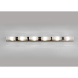 Arco 6 Light Flush Ceiling Light - Satin Nickel