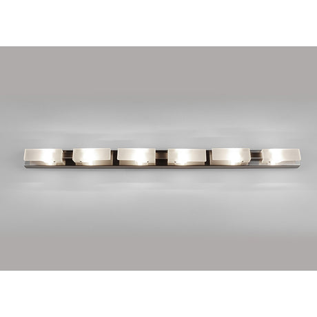 Arco 6 Light Flush Ceiling Light - Satin Nickel