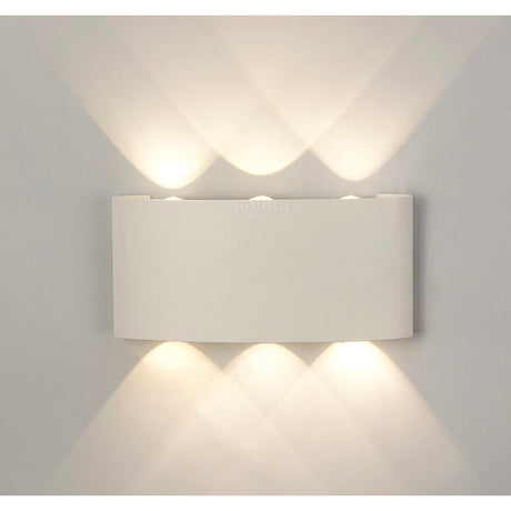 Arcs Outdoor LED Wall Light 6W 3000K - Sand White