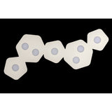 Area 7 Light Flush Ceiling Light - Sand White