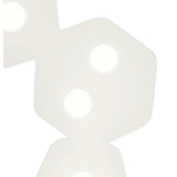 Area 7 Light Flush Ceiling Light - Sand White