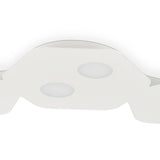 Area 7 Light Flush Ceiling Light - Sand White