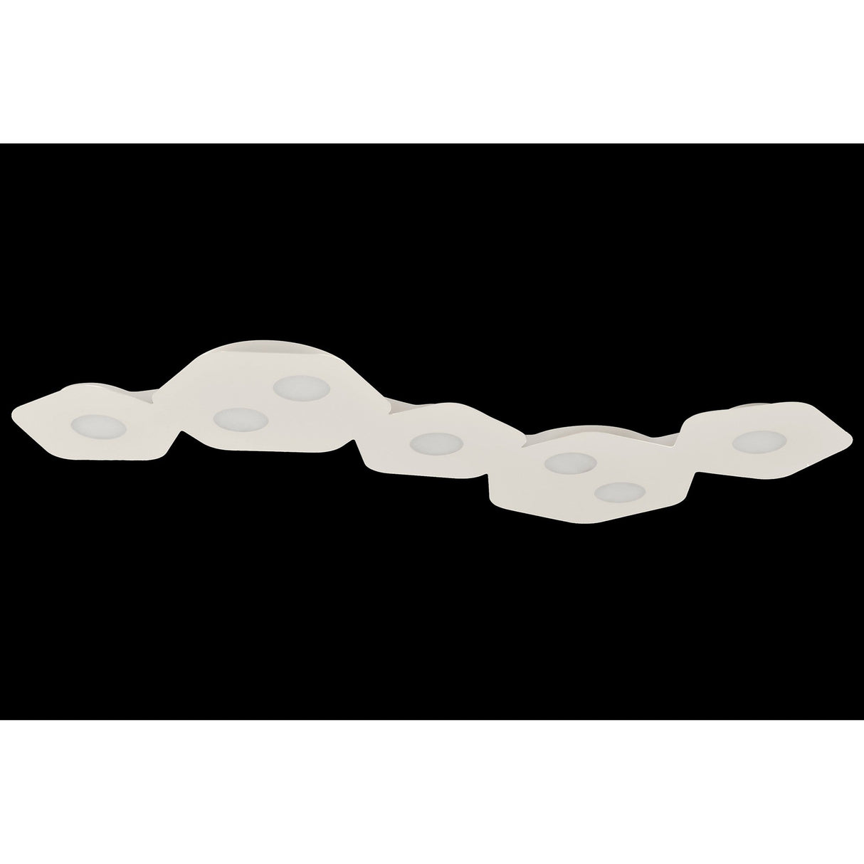 Area 7 Light Flush Ceiling Light - Sand White