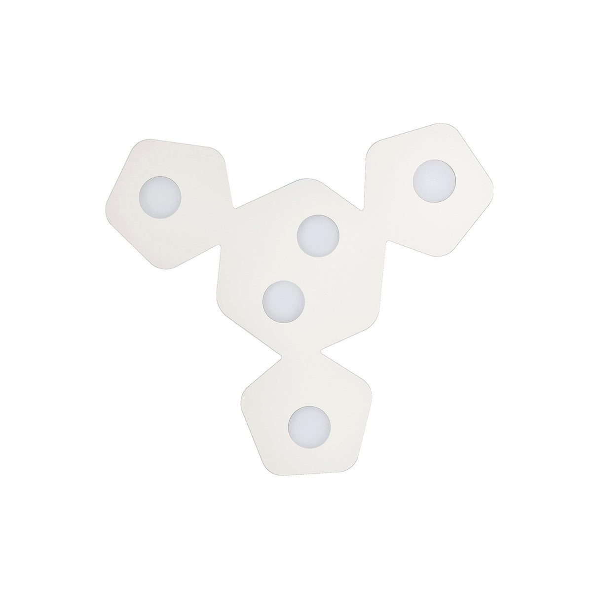 Area 5 Light Flush Ceiling Light - Sand White