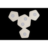 Area 5 Light Flush Ceiling Light - Sand White