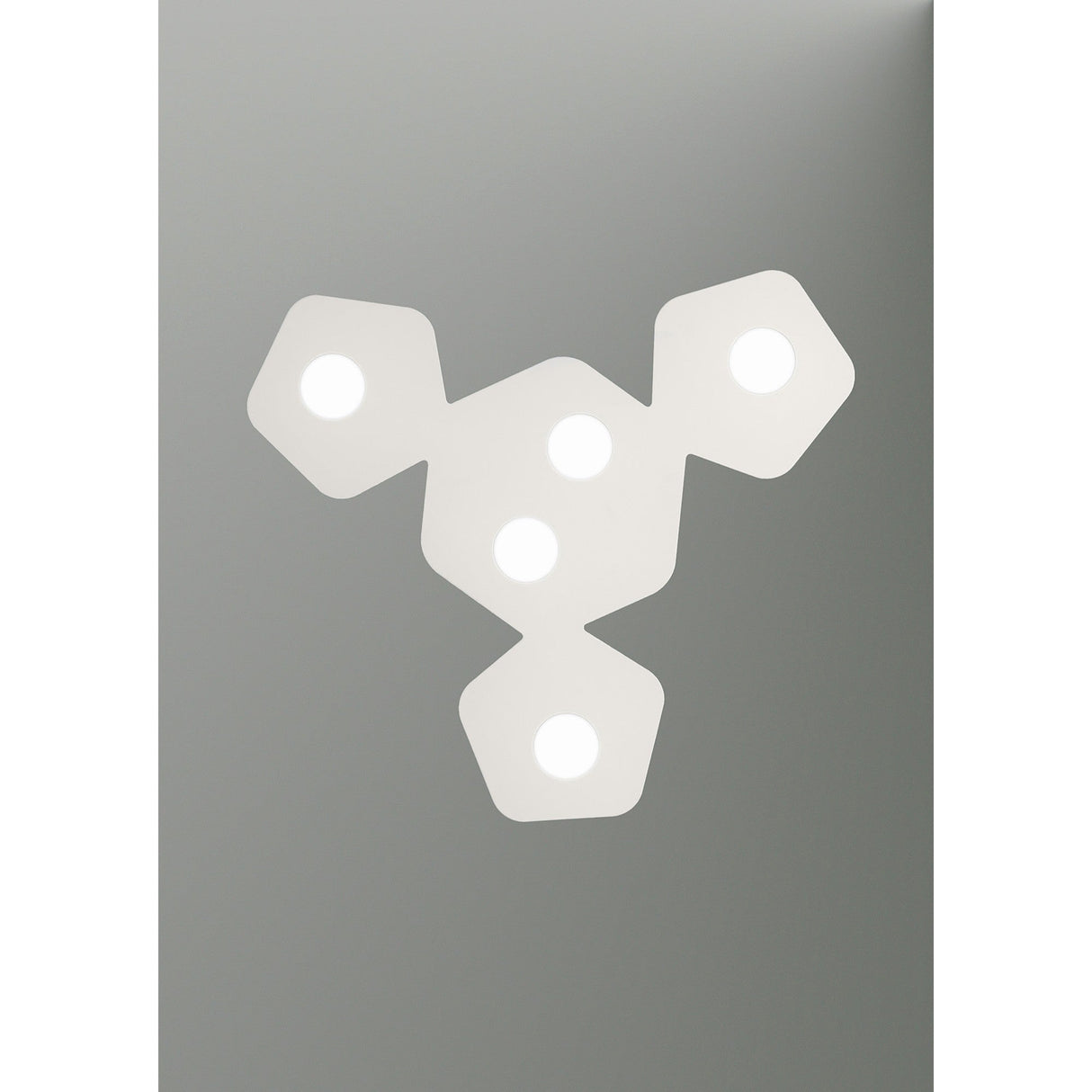 Area 5 Light Flush Ceiling Light - Sand White