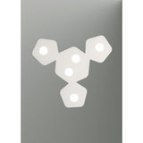 Area 5 Light Flush Ceiling Light - Sand White