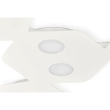 Area 5 Light Flush Ceiling Light - Sand White
