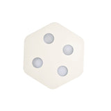 Area 4 Light Flush Ceiling Light - Sand White