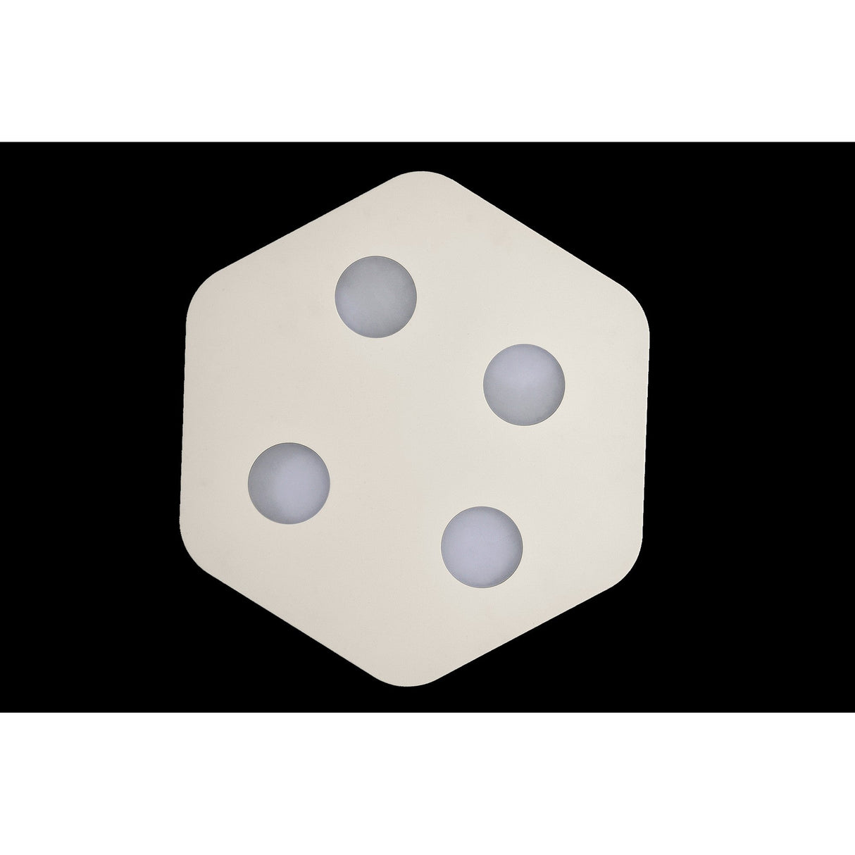 Area 4 Light Flush Ceiling Light - Sand White