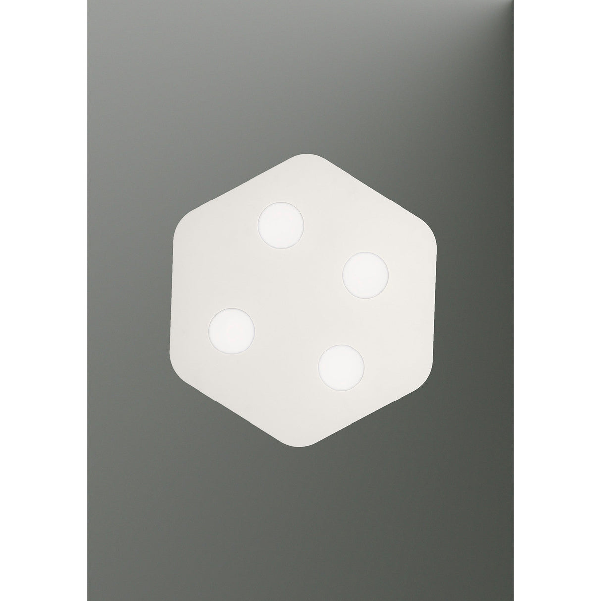 Area 4 Light Flush Ceiling Light - Sand White