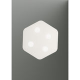 Area 4 Light Flush Ceiling Light - Sand White