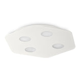 Area 4 Light Flush Ceiling Light - Sand White