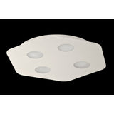 Area 4 Light Flush Ceiling Light - Sand White