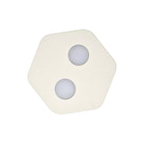 Area 2 Light Flush Ceiling Light - Sand White