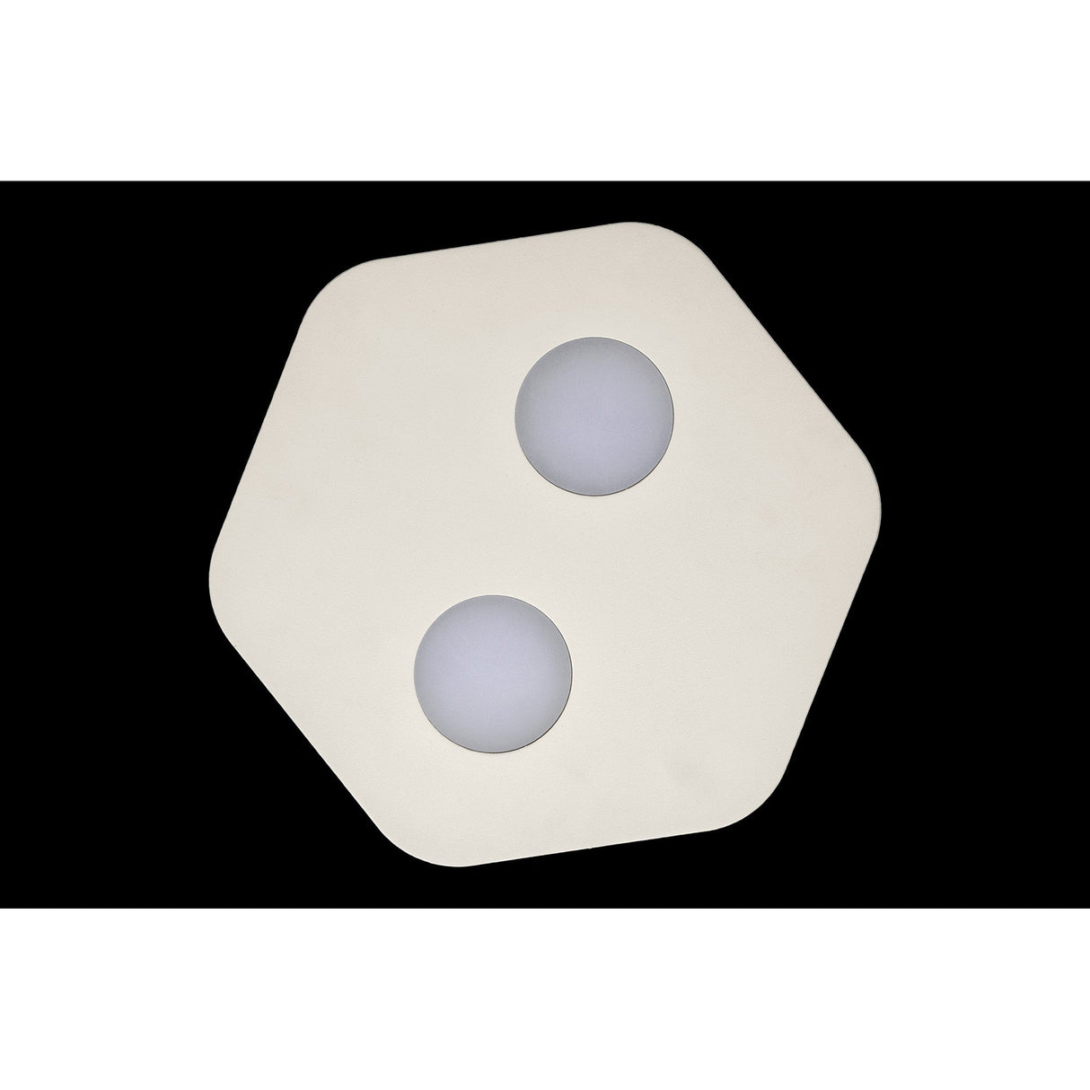 Area 2 Light Flush Ceiling Light - Sand White