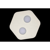 Area 2 Light Flush Ceiling Light - Sand White