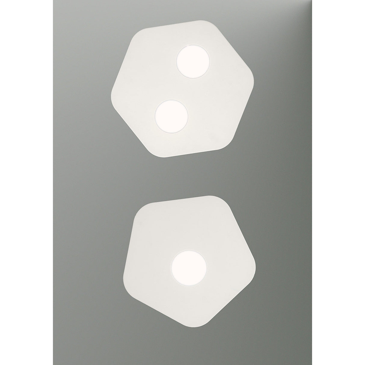 Area 1 Light Flush Ceiling Light - Sand White