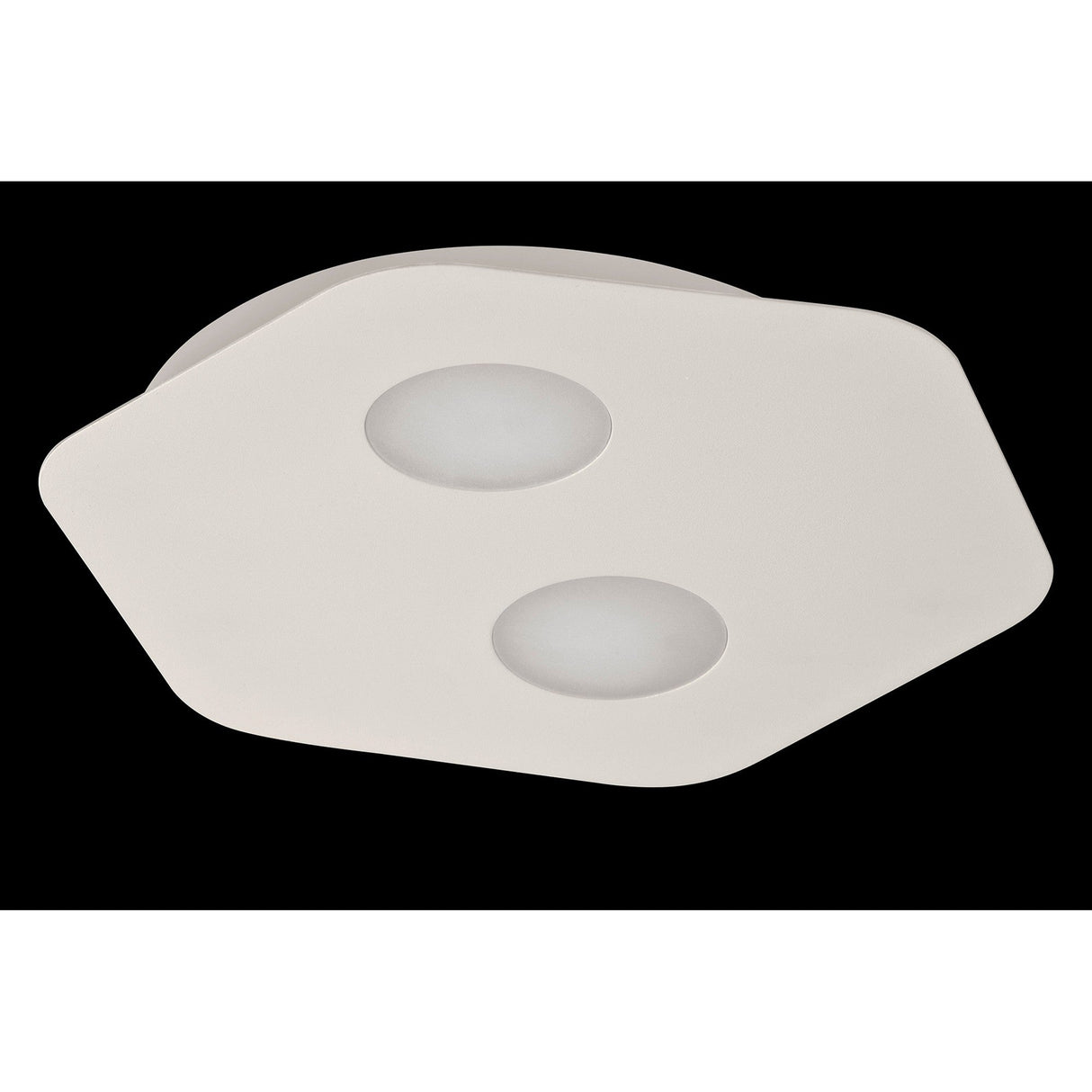 Area 2 Light Flush Ceiling Light - Sand White