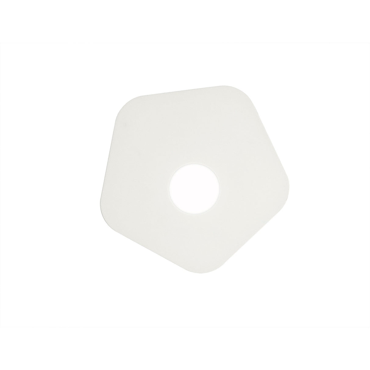 Area 1 Light Flush Ceiling Light - Sand White