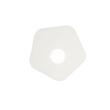 Area 1 Light Flush Ceiling Light - Sand White