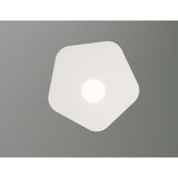 Area 1 Light Flush Ceiling Light - Sand White