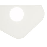 Area 1 Light Flush Ceiling Light - Sand White