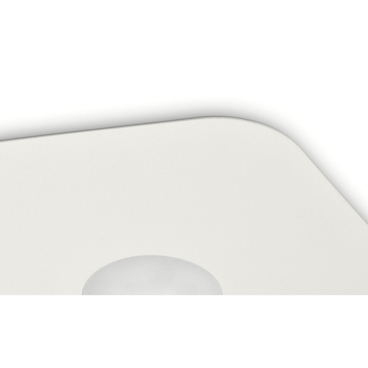 Area 1 Light Flush Ceiling Light - Sand White