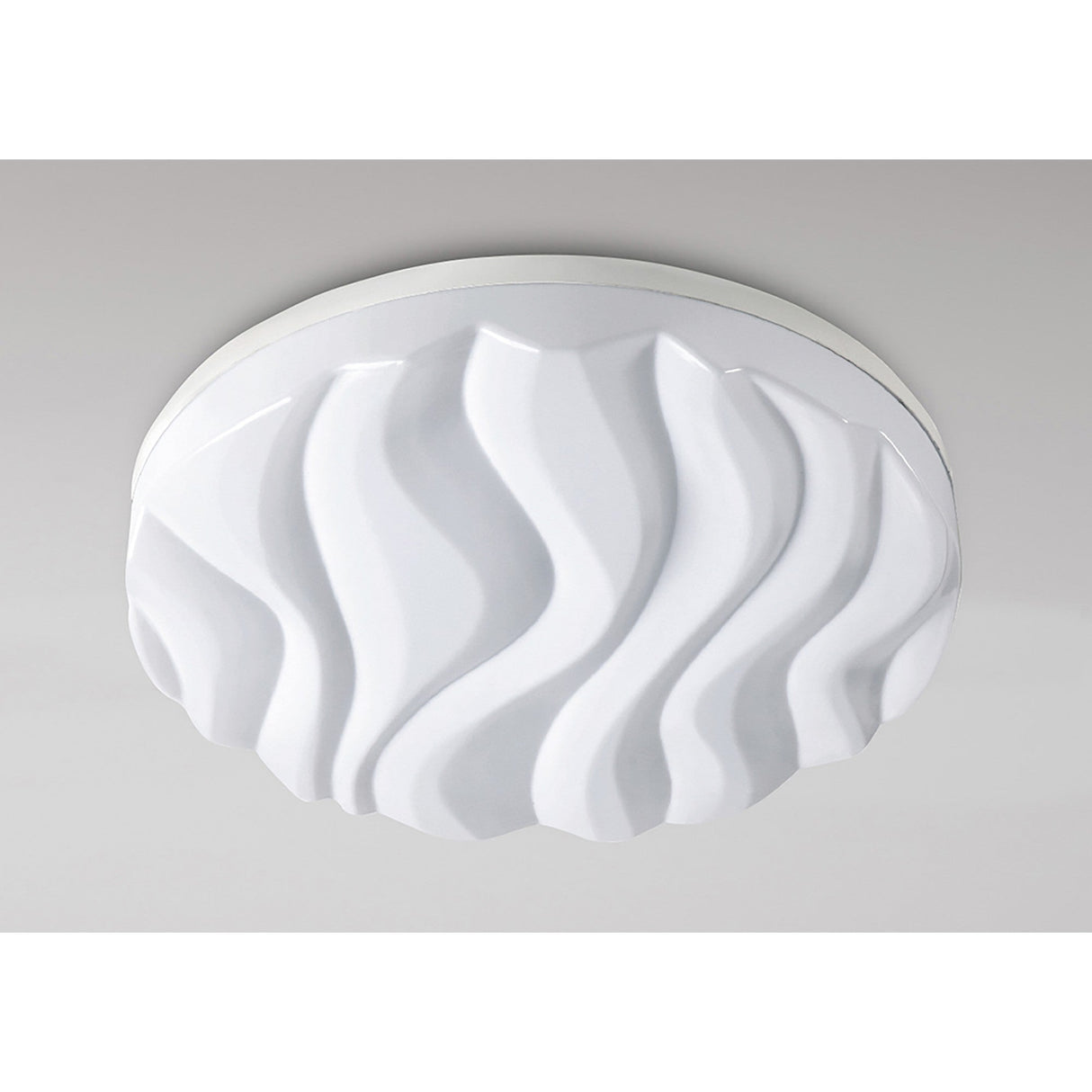 Arena Round Dimmable LED Bathroom Ceiling/Wall Light - White