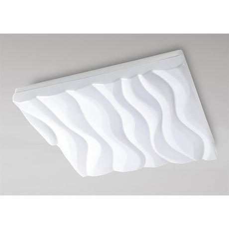 Arena Large Dimmable LED Bathroom Ceiling/Wall Light - White