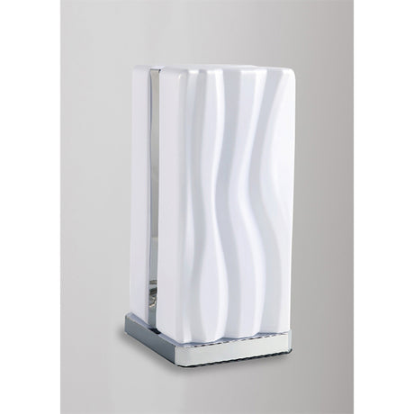 Arena LED Table Lamp 8W 3000K - Polished Chrome/White Acrylic
