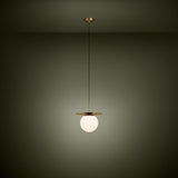 Arenales Glass Pendant Light - Brushed Brass