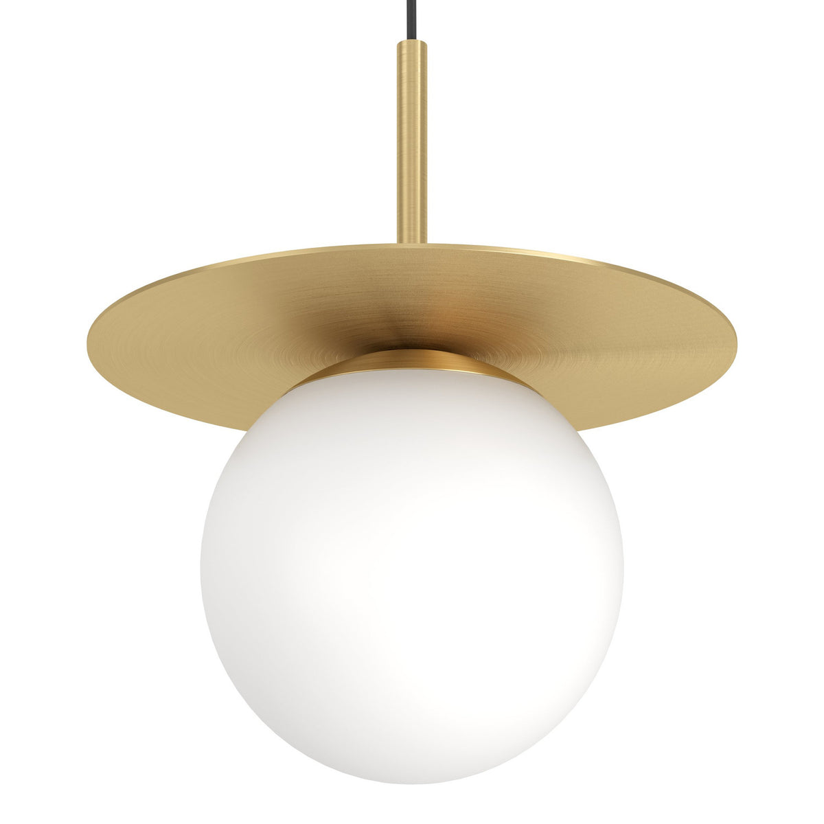 Arenales Glass Pendant Light - Brushed Brass