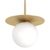 Arenales Glass Pendant Light - Brushed Brass