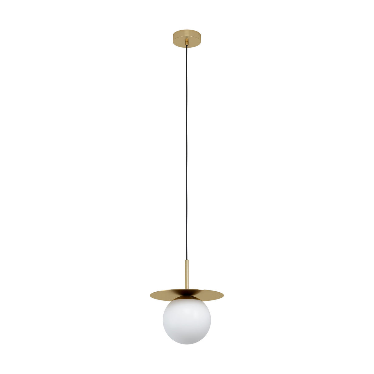 Arenales Glass Pendant Light - Brushed Brass