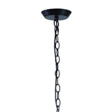 Argi 88cm 4 Light Chandelier - Brown Oxide With Taupe Shades